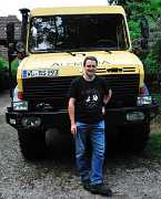 Michael vor Unimog
